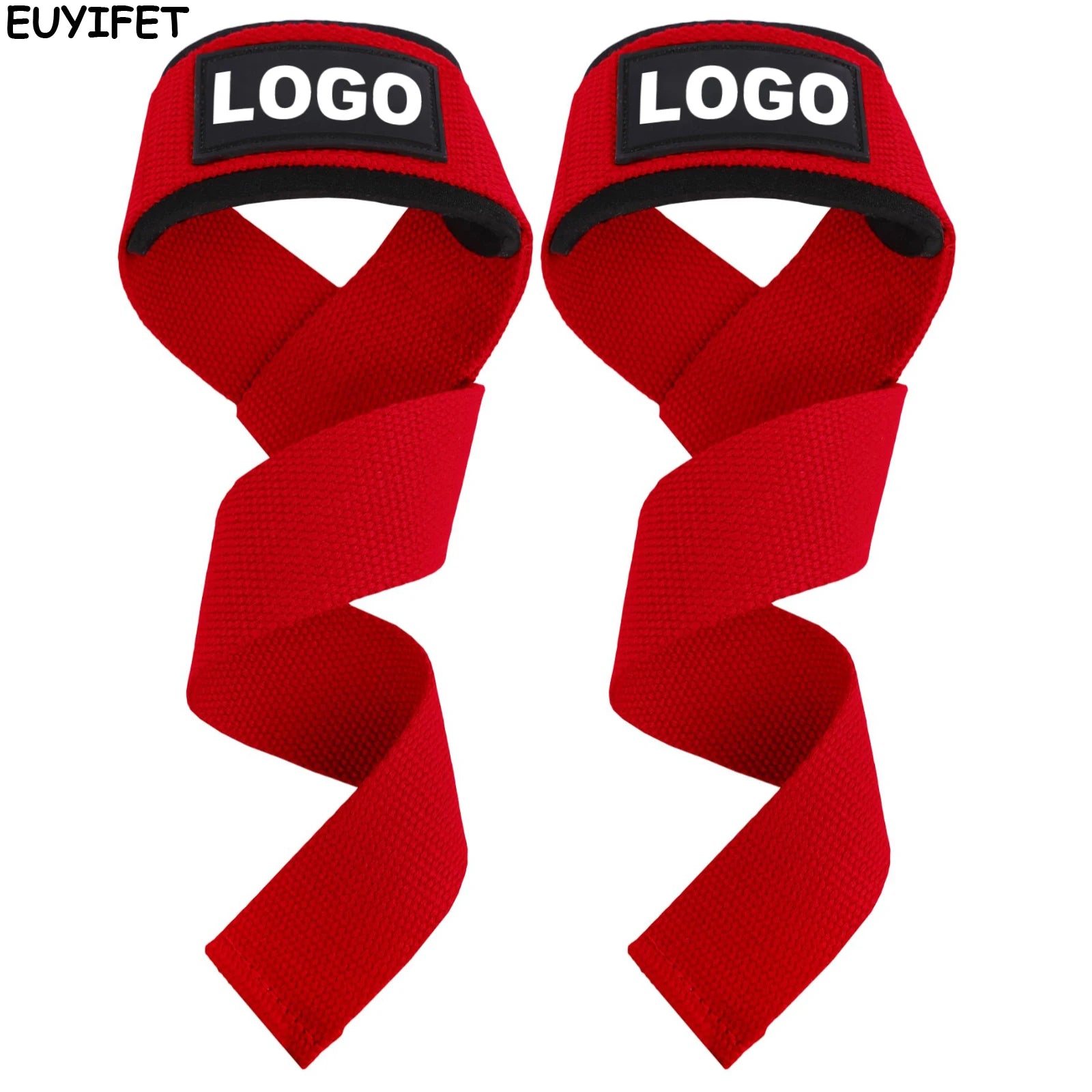 Weight Lifting Wrist Straps for Bodybuilding Powerlifting Strength Training Deadlifts Lifting Straps Padded Neoprene Gym Straps