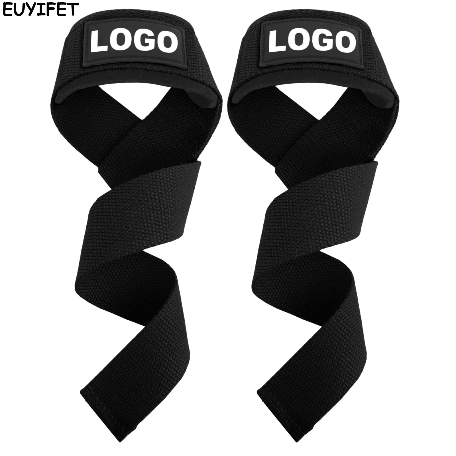 Weight Lifting Wrist Straps for Bodybuilding Powerlifting Strength Training Deadlifts Lifting Straps Padded Neoprene Gym Straps